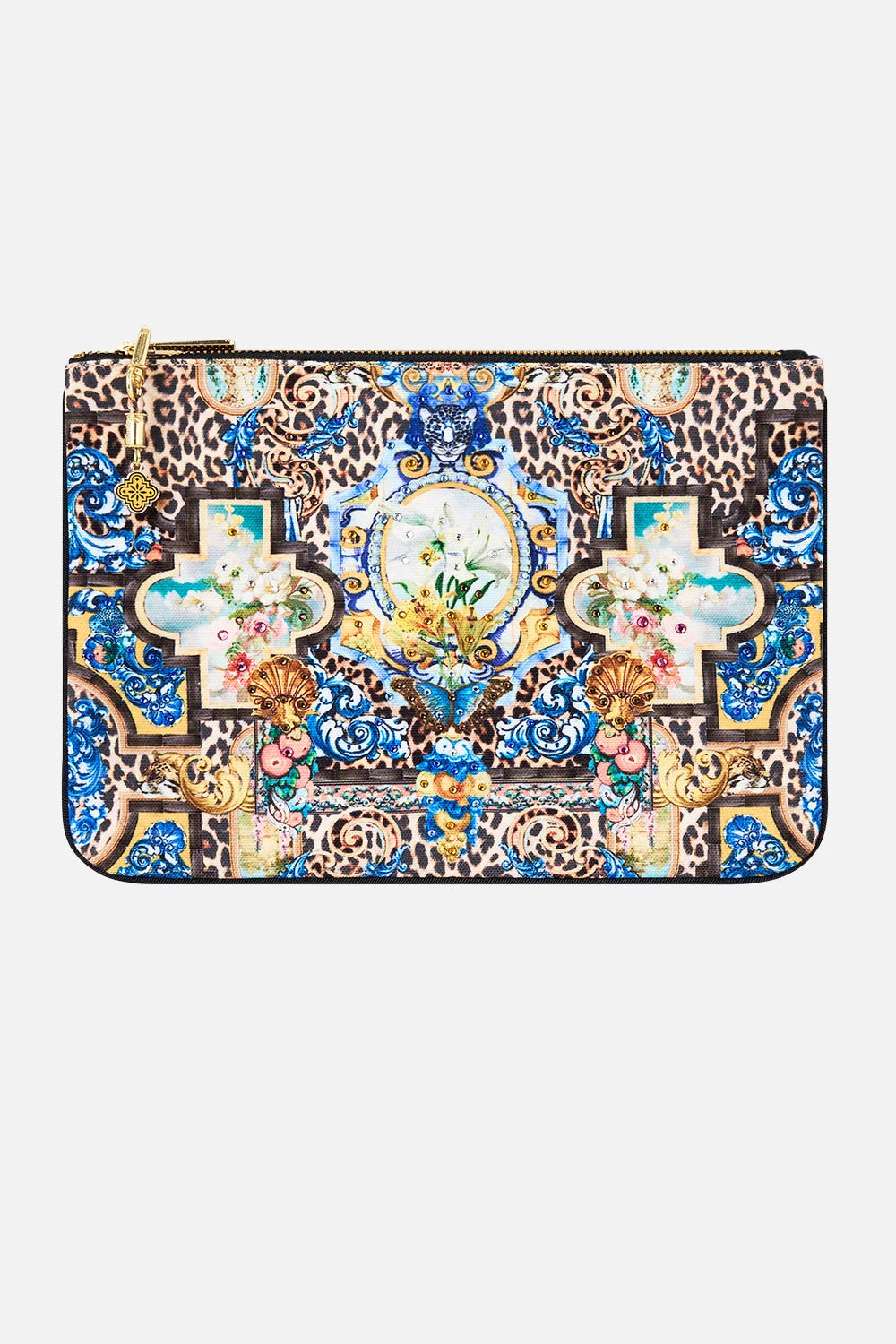 SMALL CANVAS CLUTCH SEVILLIAN STYLE - 1