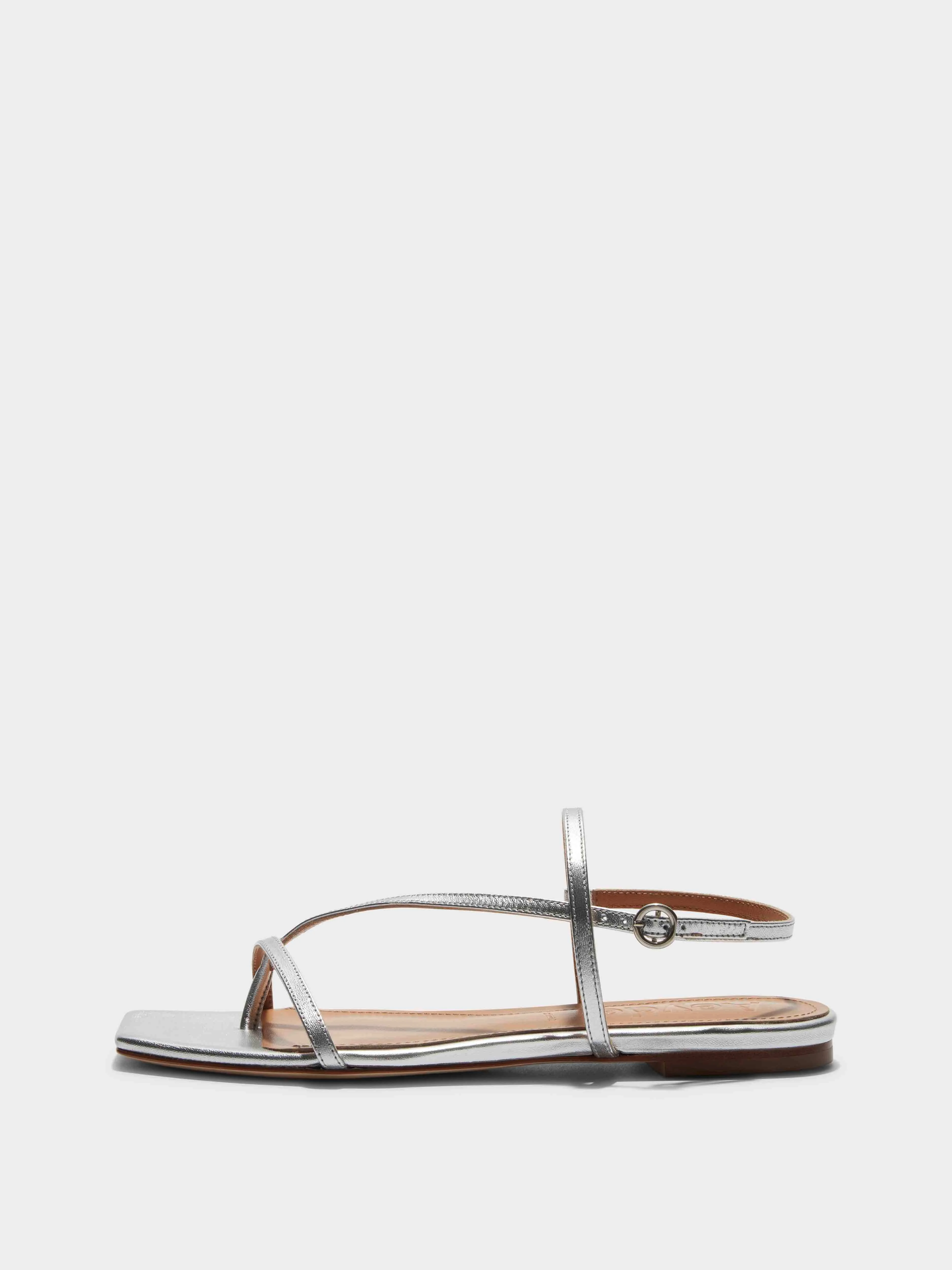 Ella Leather Toe-Post Sandals - 1