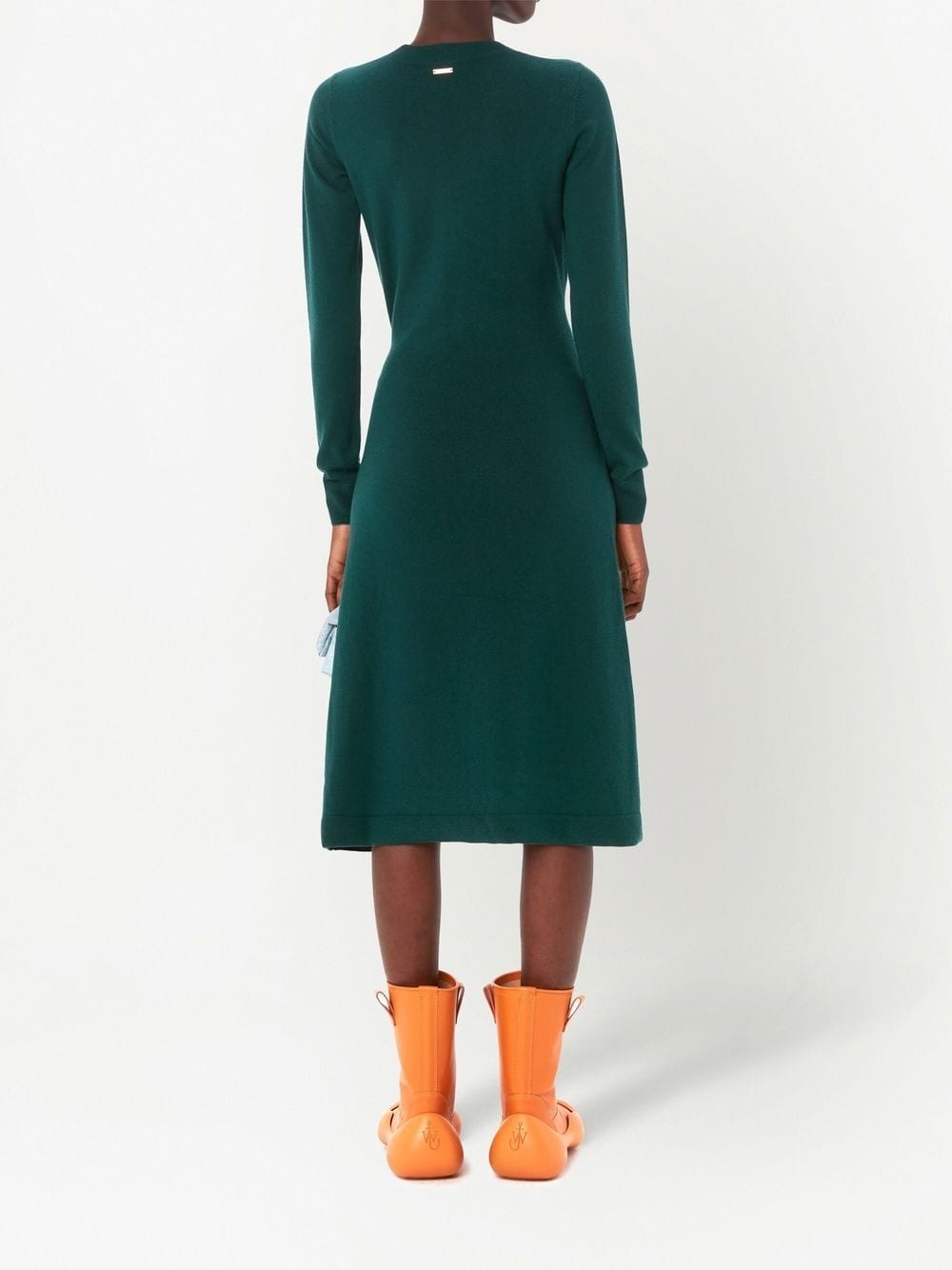 buckle-waist midi dress - 4