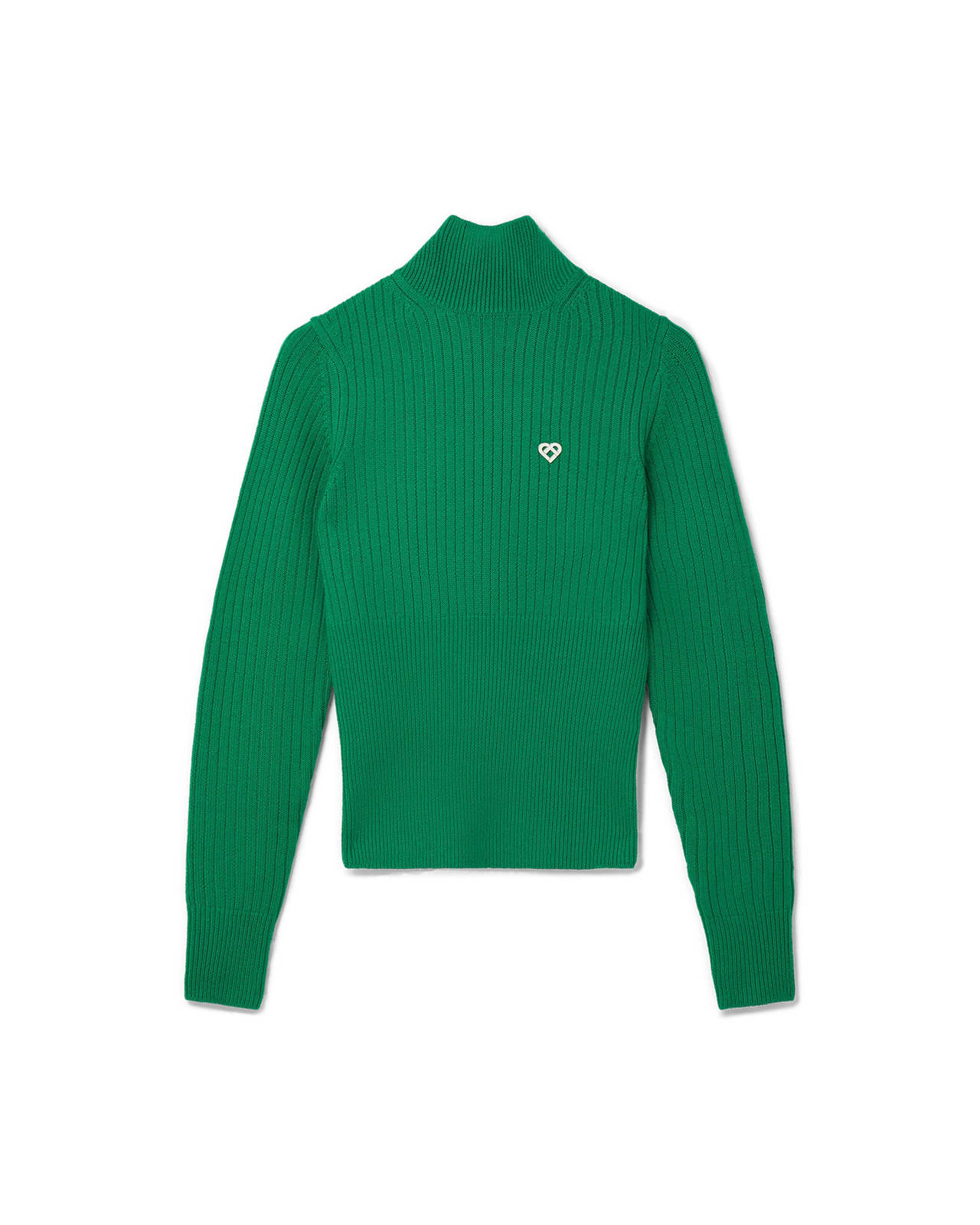 Rib High Neck Jumper - 1