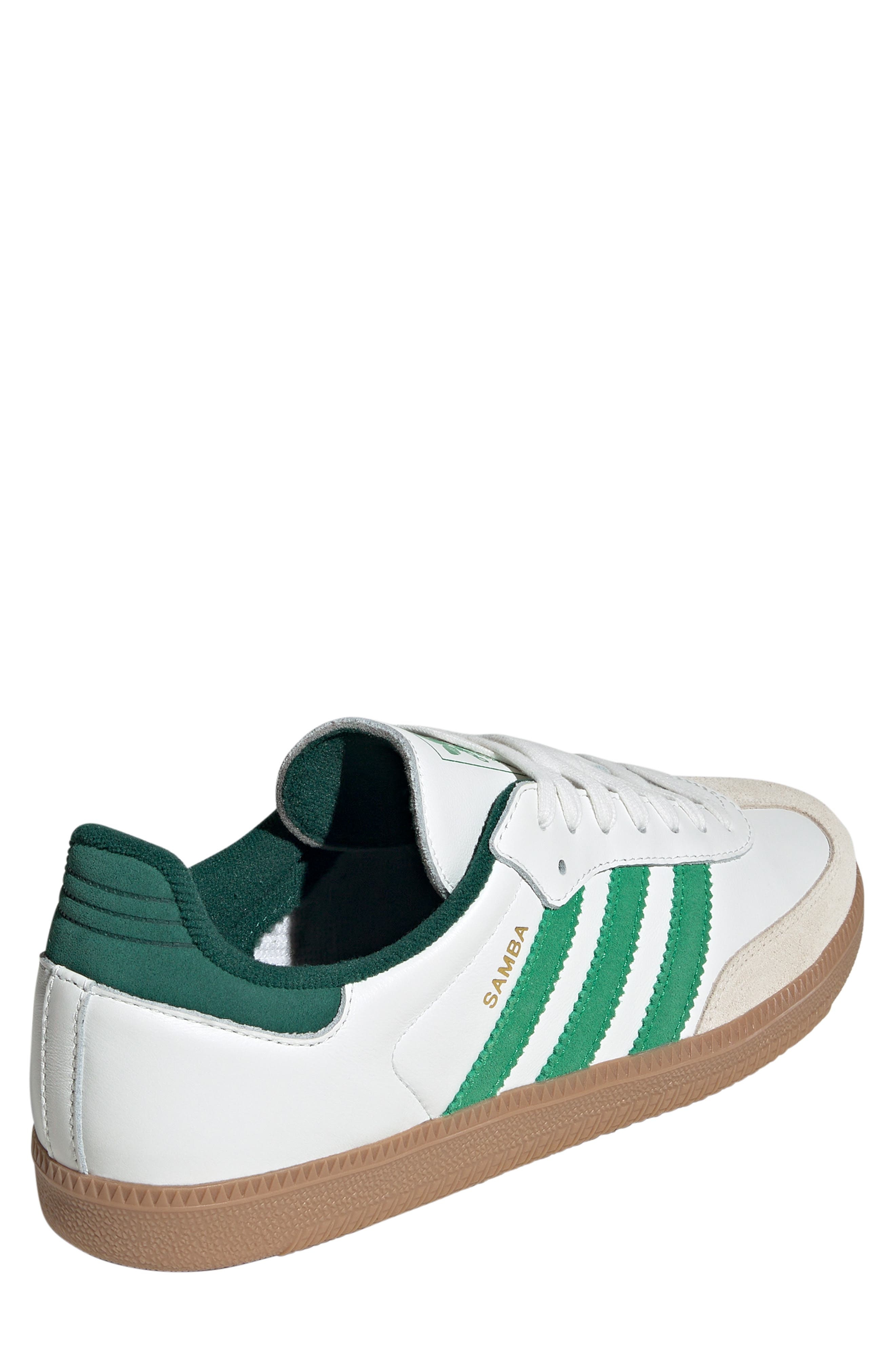 adidas Samba OG Sneaker in White/Green/Collegiate Green at Nordstrom - 2