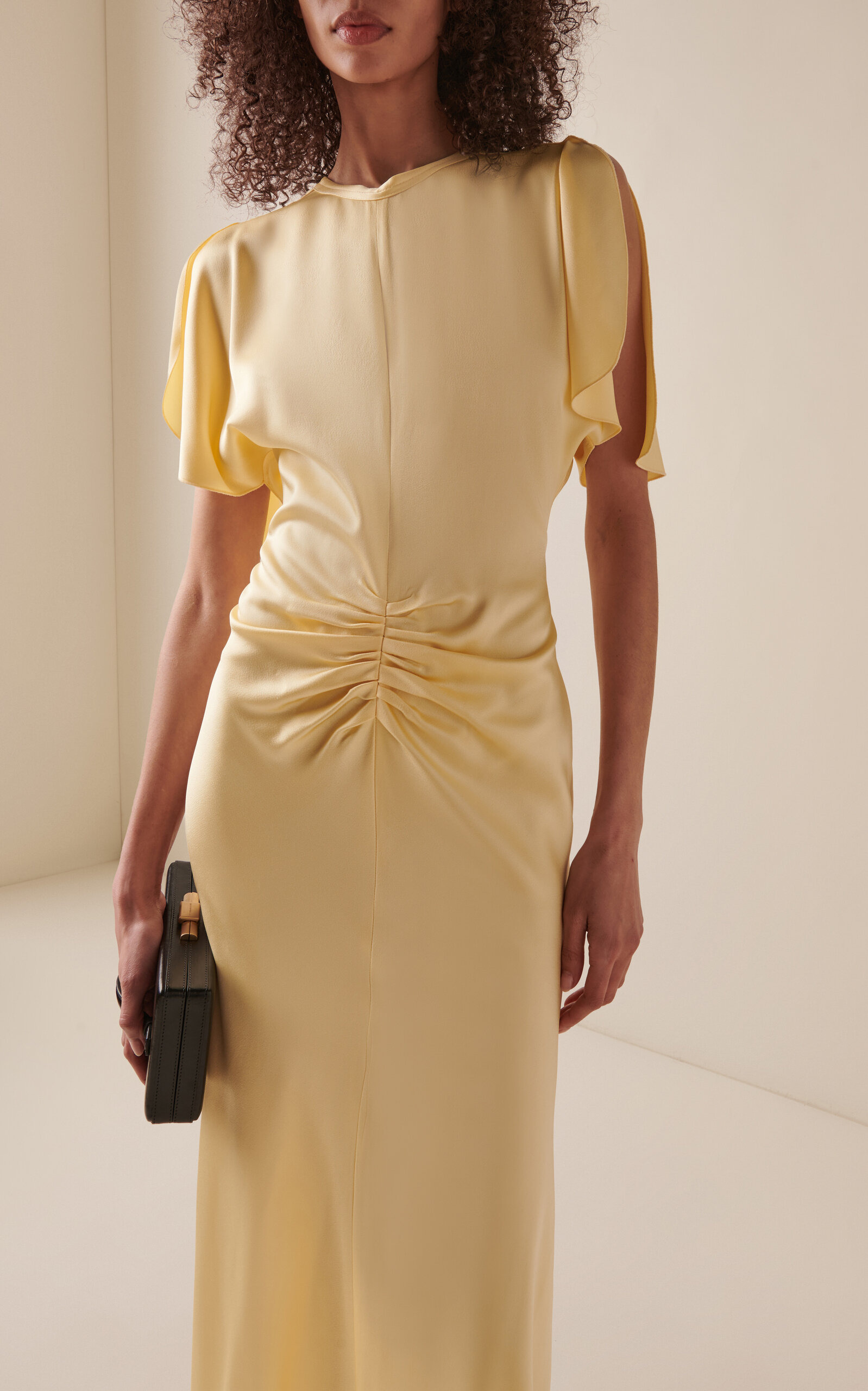 Bella Gathered Maxi Dress yellow - 2