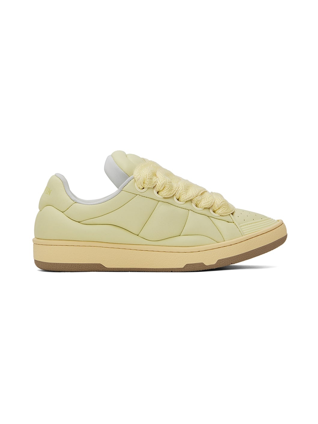 Yellow Curb XL Leather Sneakers - 1