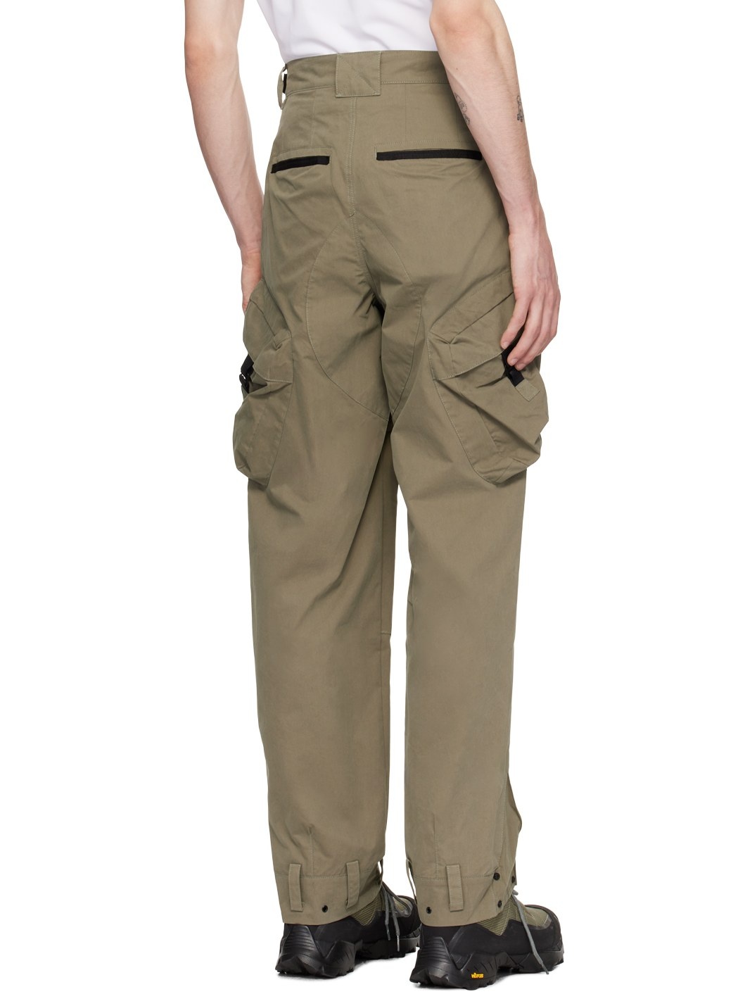 Khaki Military Cargo Pants - 3
