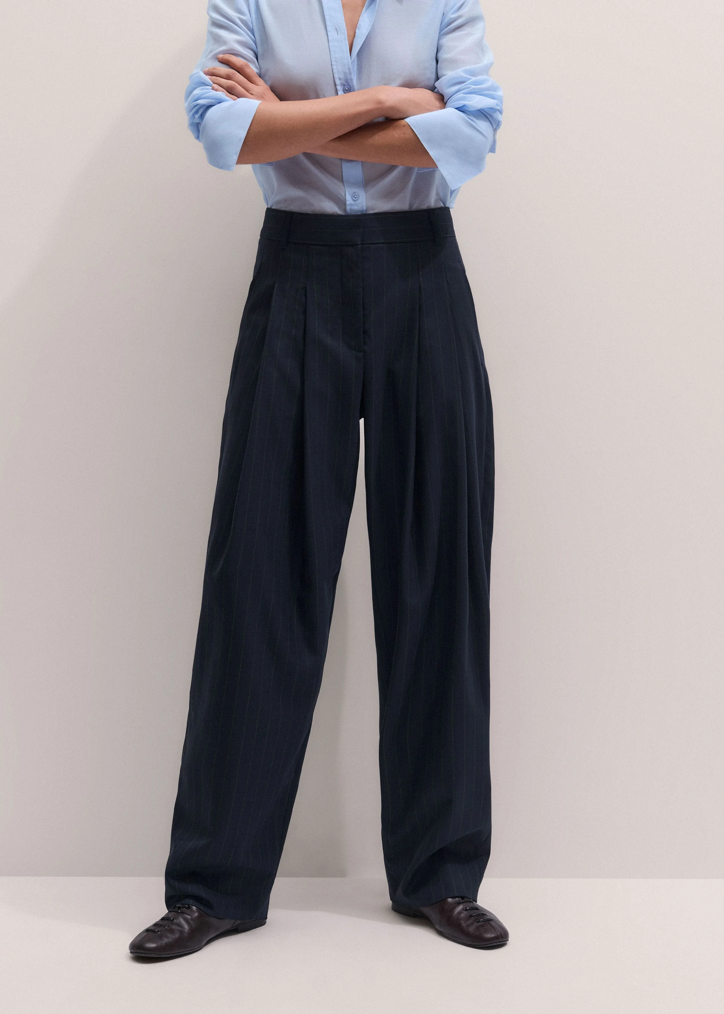 Pleat Taper Pant - 1