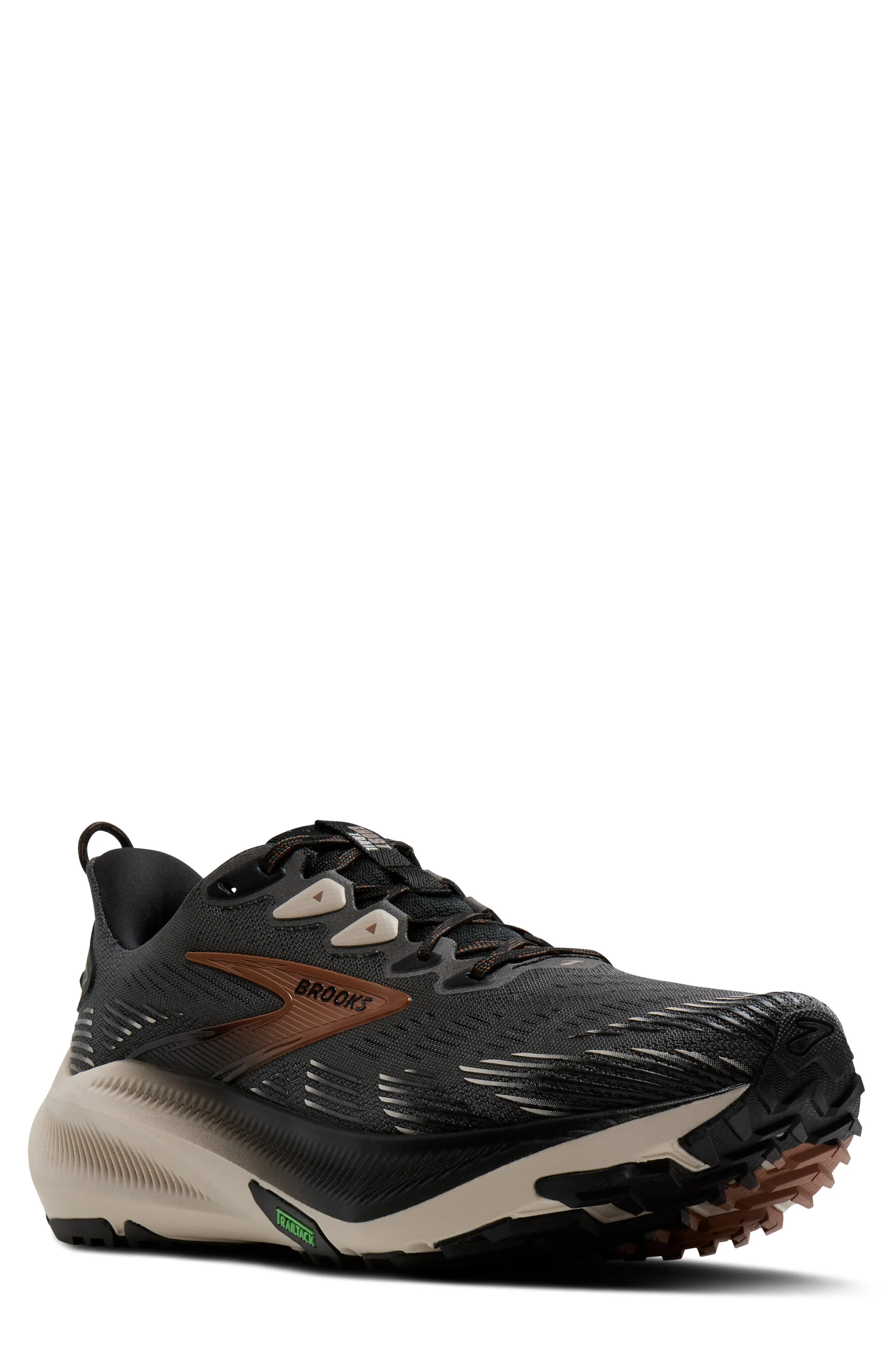 Brooks Ghost Trail Running Shoe in Ebony/Black/Clove at Nordstrom - 1