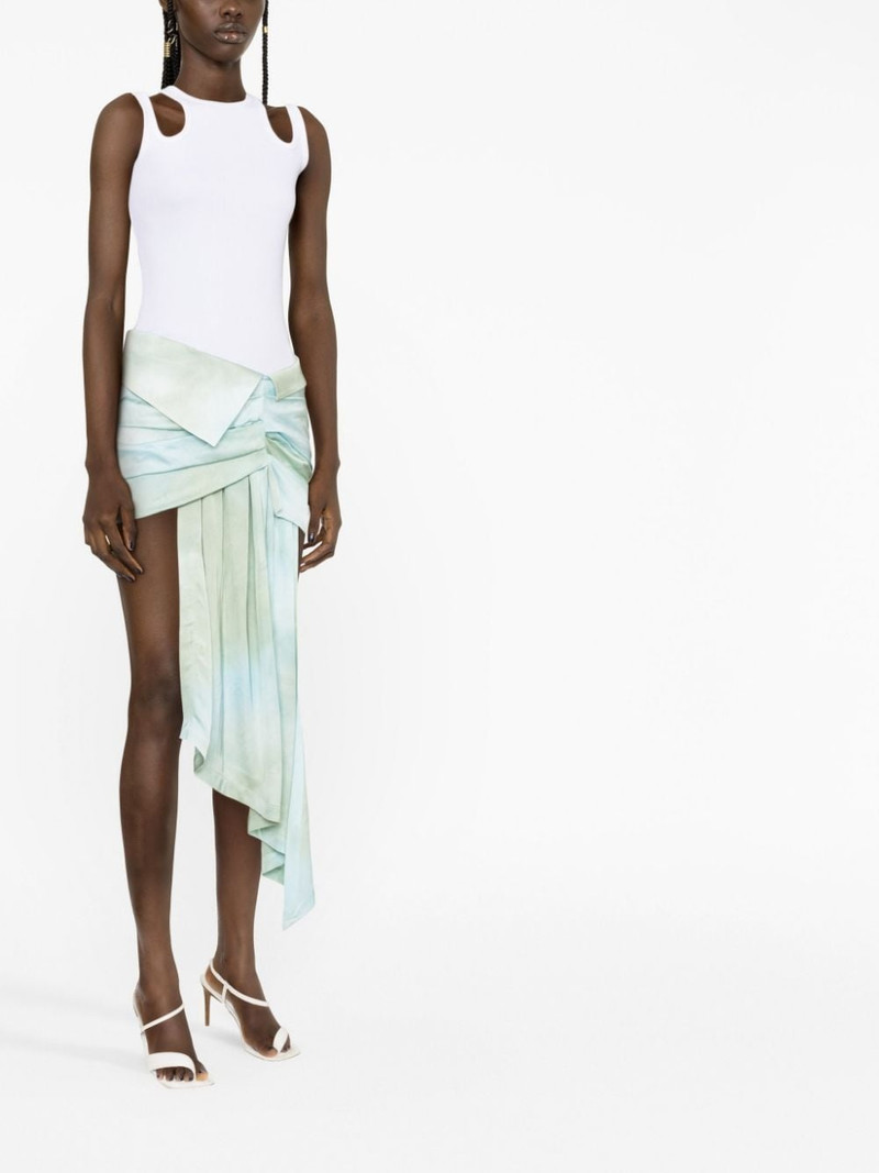 ombré-effect dual-tone skirt 3