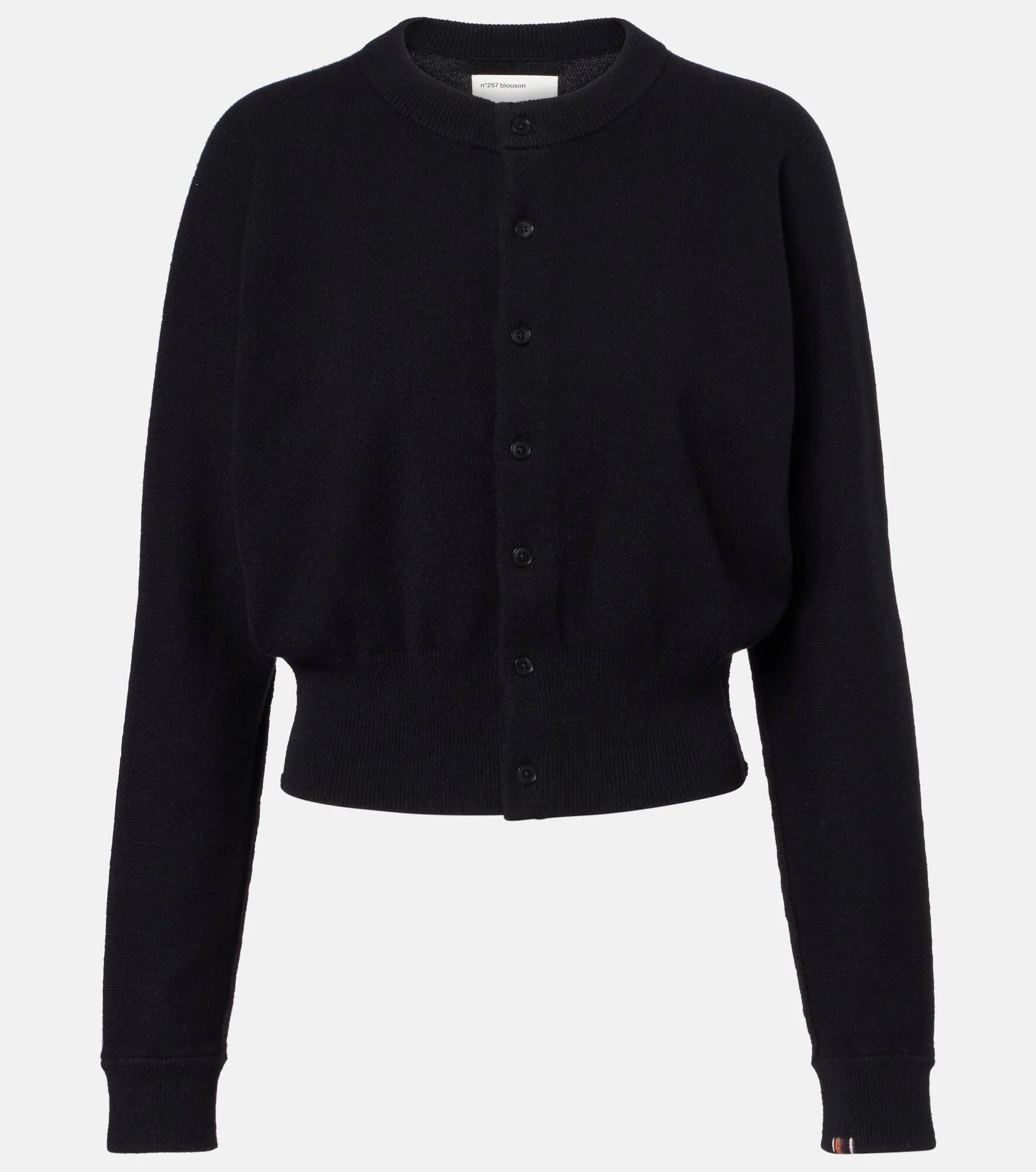 Blouson cashmere-blend cardigan - 1