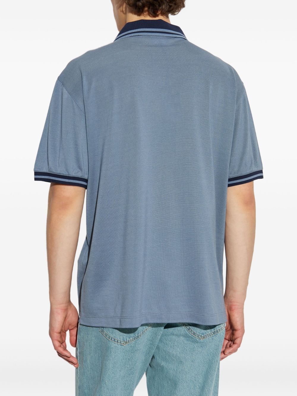 v-neck striped t-shirt - 4