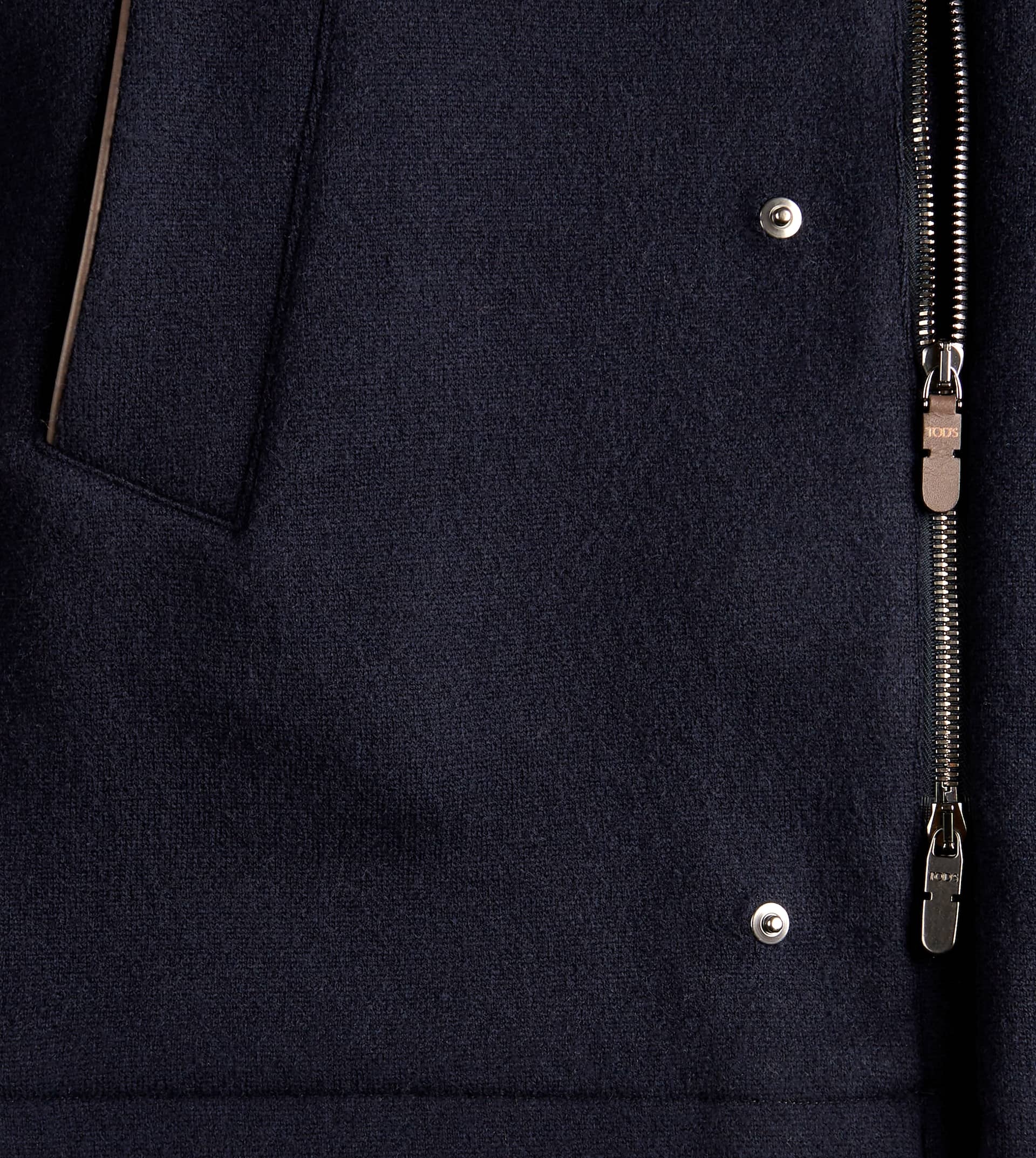 CABAN IN CASHMERE BLEND JERSEY - BLUE - 7