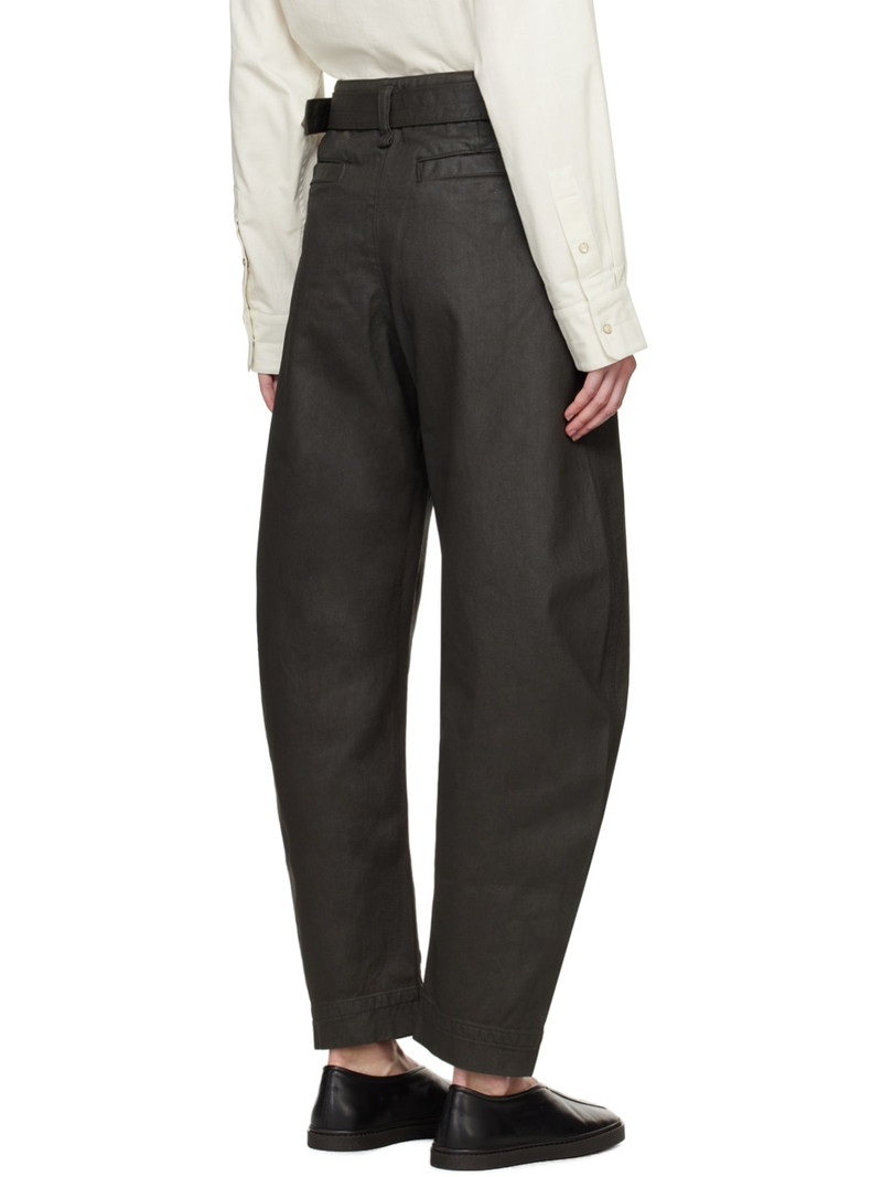 belted tapered trousers 3