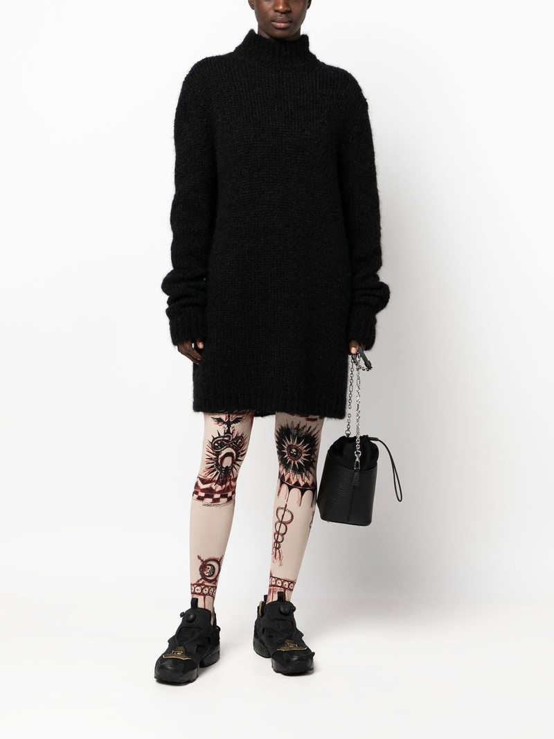 Marine Serre Geotic tattoo-print leggings outlook