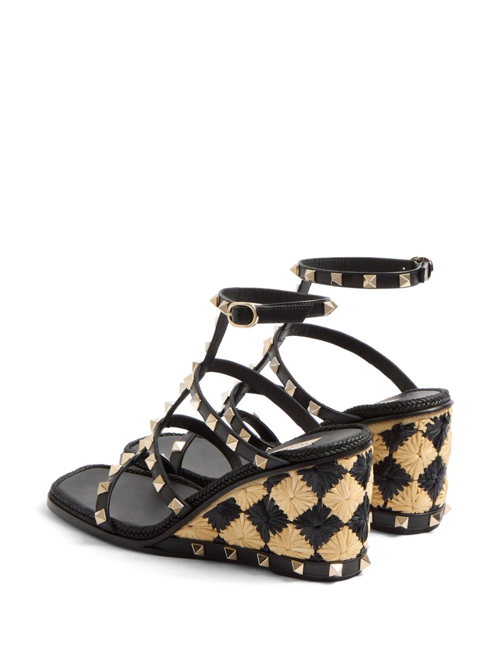 80mm Rockstud wedge sandals - 3