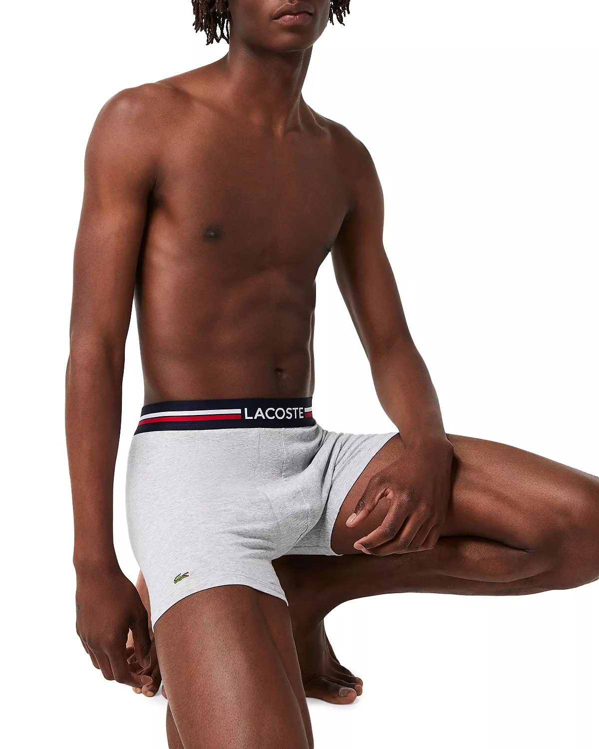 Cotton Stretch Logo Waistband Long Boxer Briefs, Pack of 3 - 3
