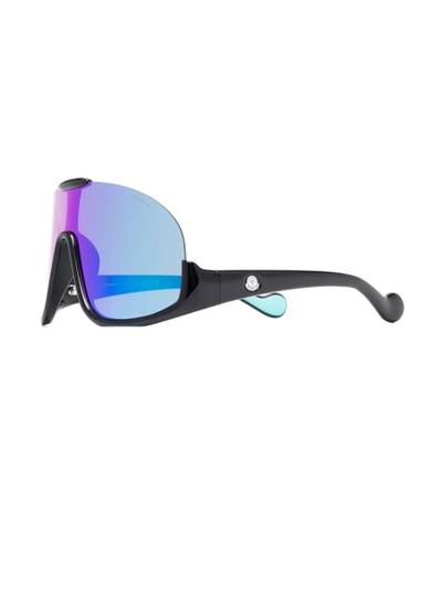 Moncler shield-frame sunglasses outlook