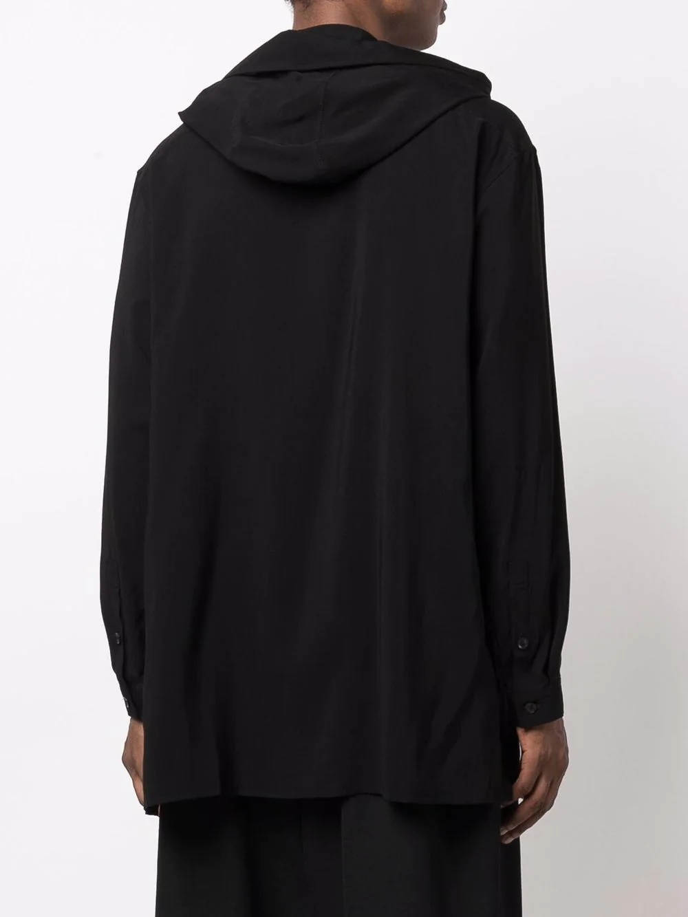 zip-front hooded shirt - 4