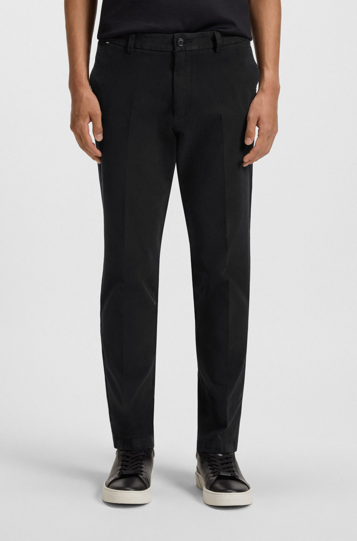 SLIM-FIT TROUSERS IN STRETCH-COTTON TWILL - 2
