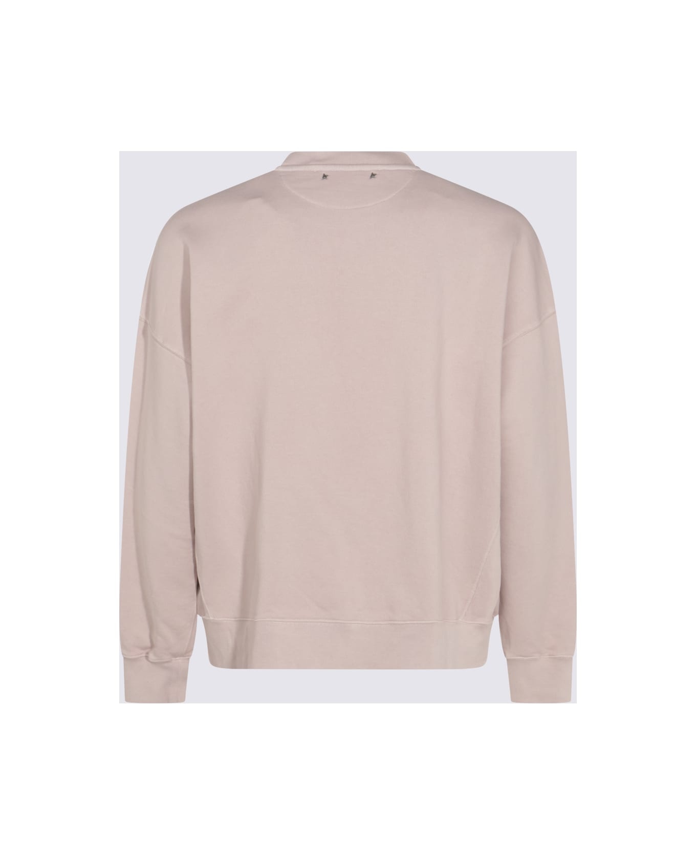 'college' Pink Cotton Sweatshirt - 2