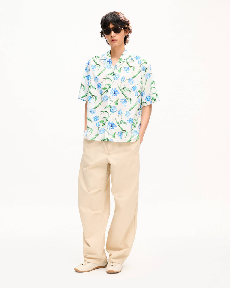 KENZO 'KENZO Tulip' hawaiian short sleeve shirt in cotton outlook