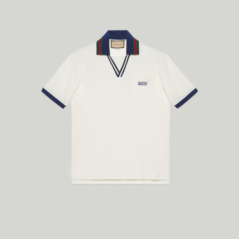 Cotton piquet polo shirt 1