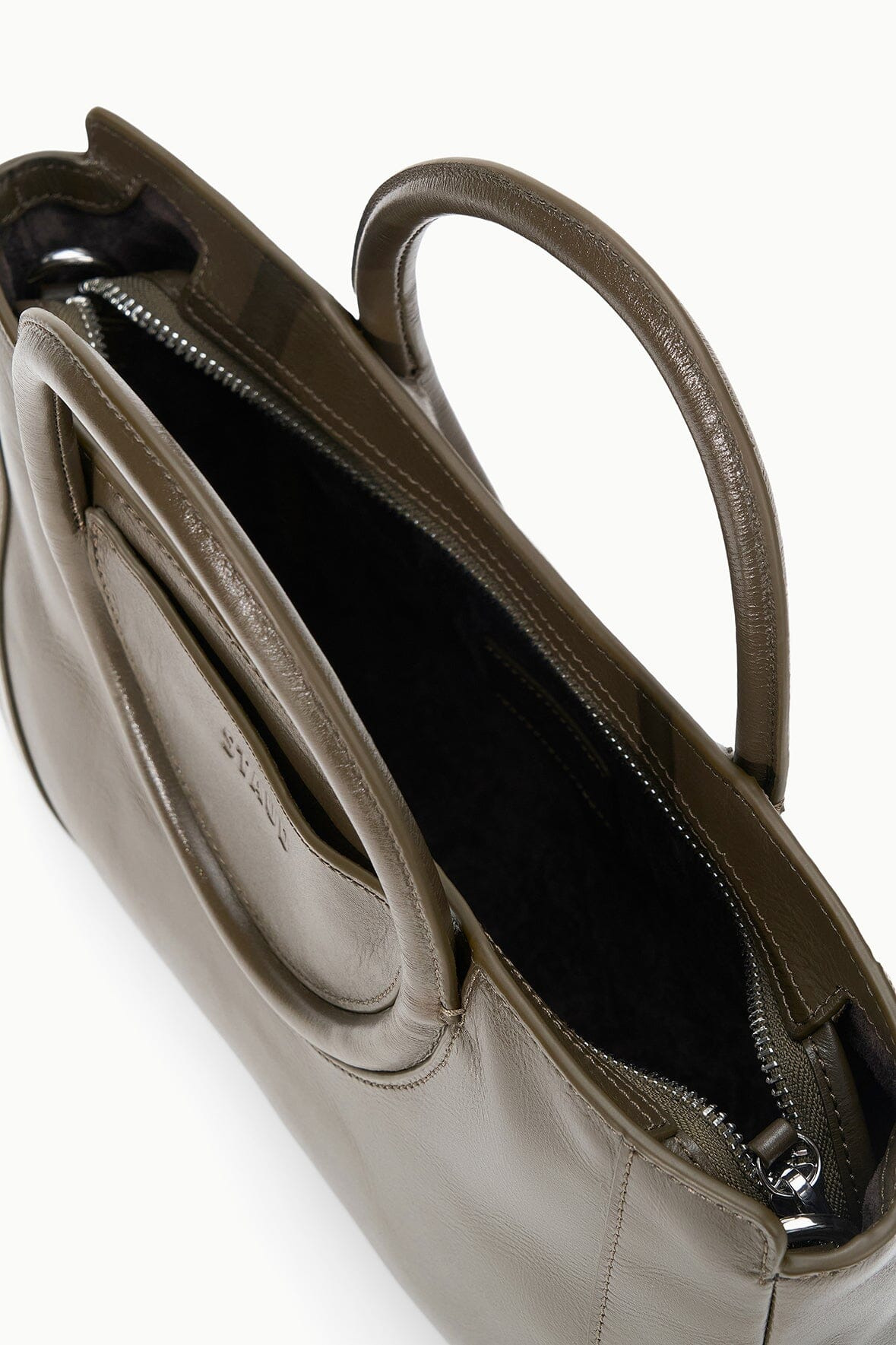STAUD MAUDE MINI SATCHEL BAG TRUFFLE - 5
