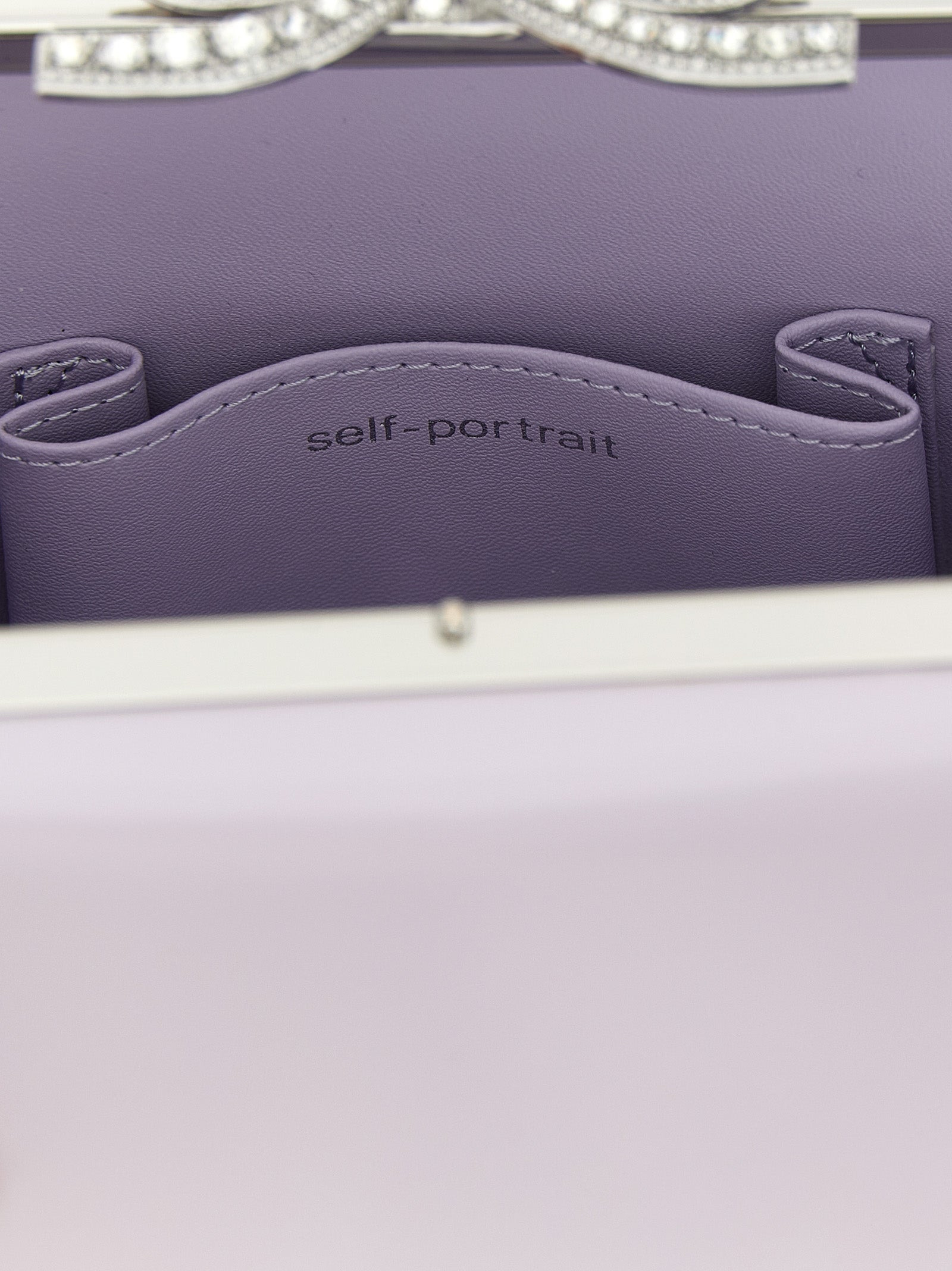 Self Portrait Women 'Lilac Leather Mini Bow' Handbag - 4
