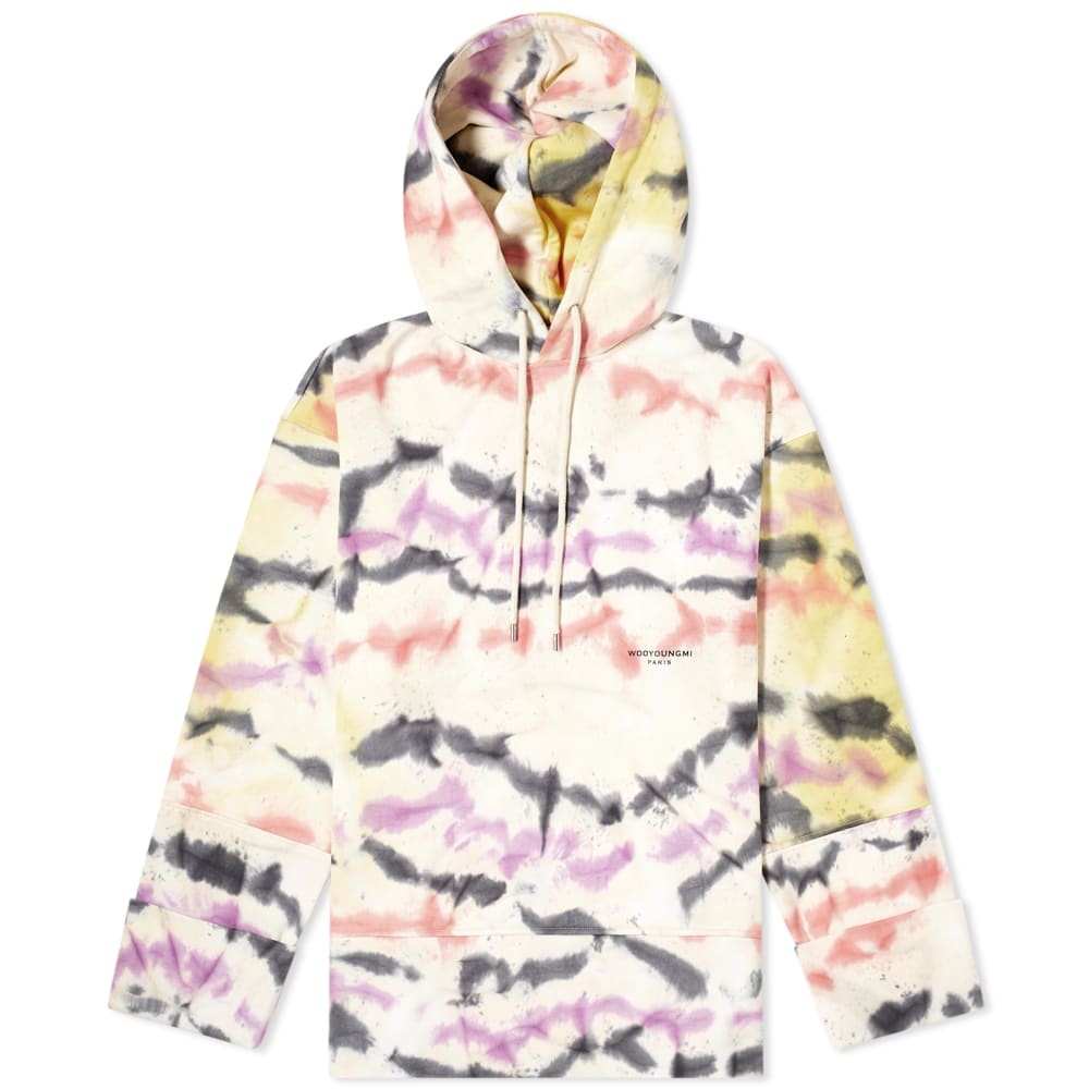 Wooyoungmi Tie Dye Back Logo Hoody - 1