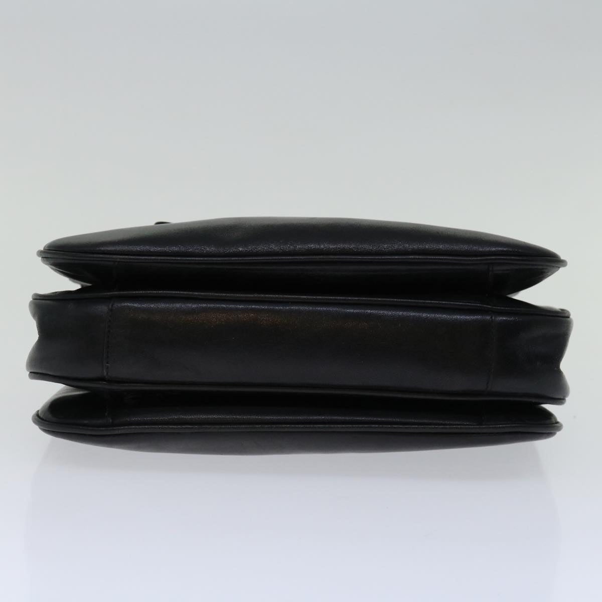 CELINE Hand Bag Leather Black - 5