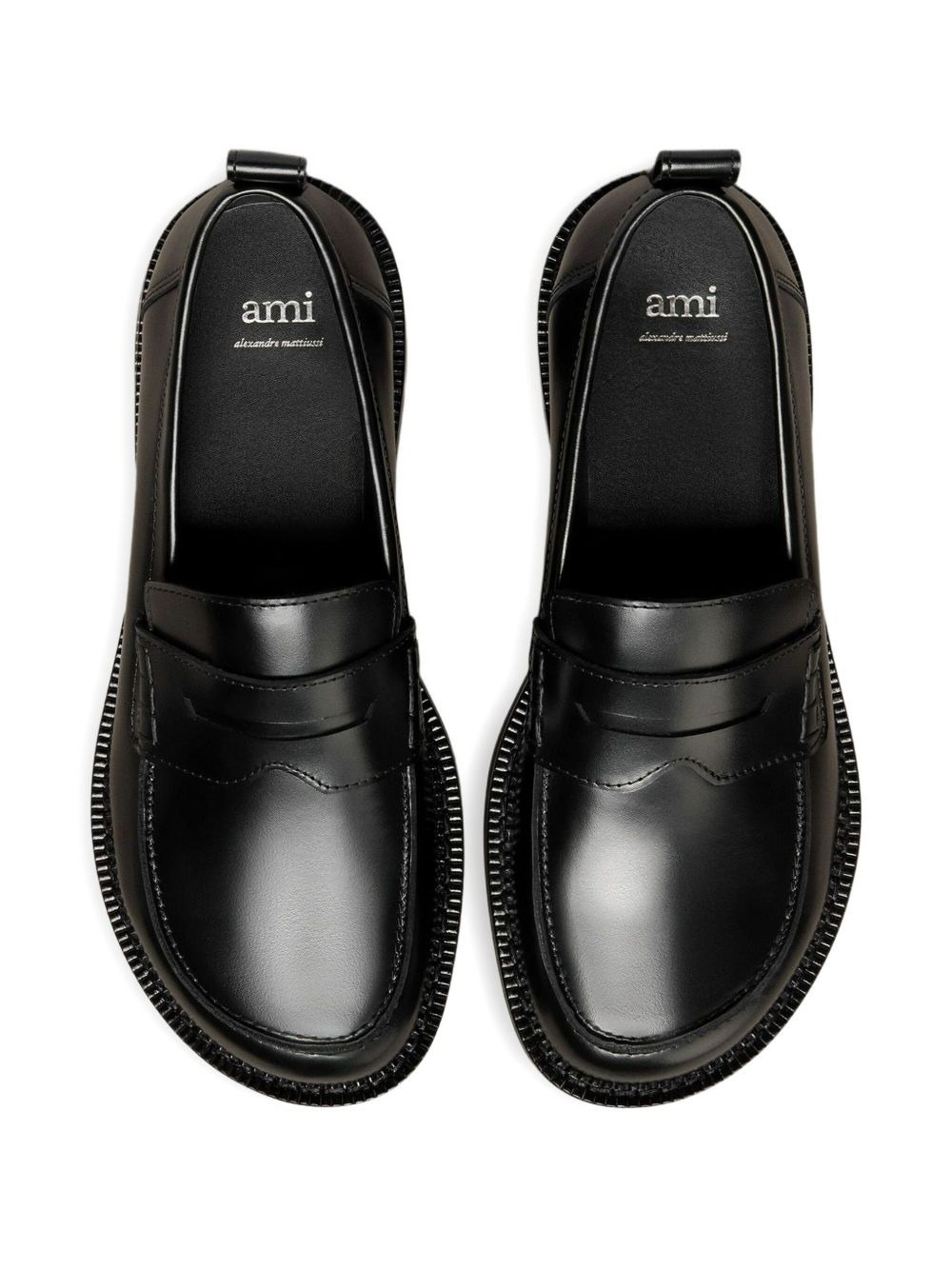 anatomical toe leather loafers - 3