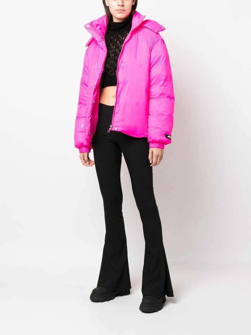 ROTATE Tina logo-patch zip-up jacket outlook