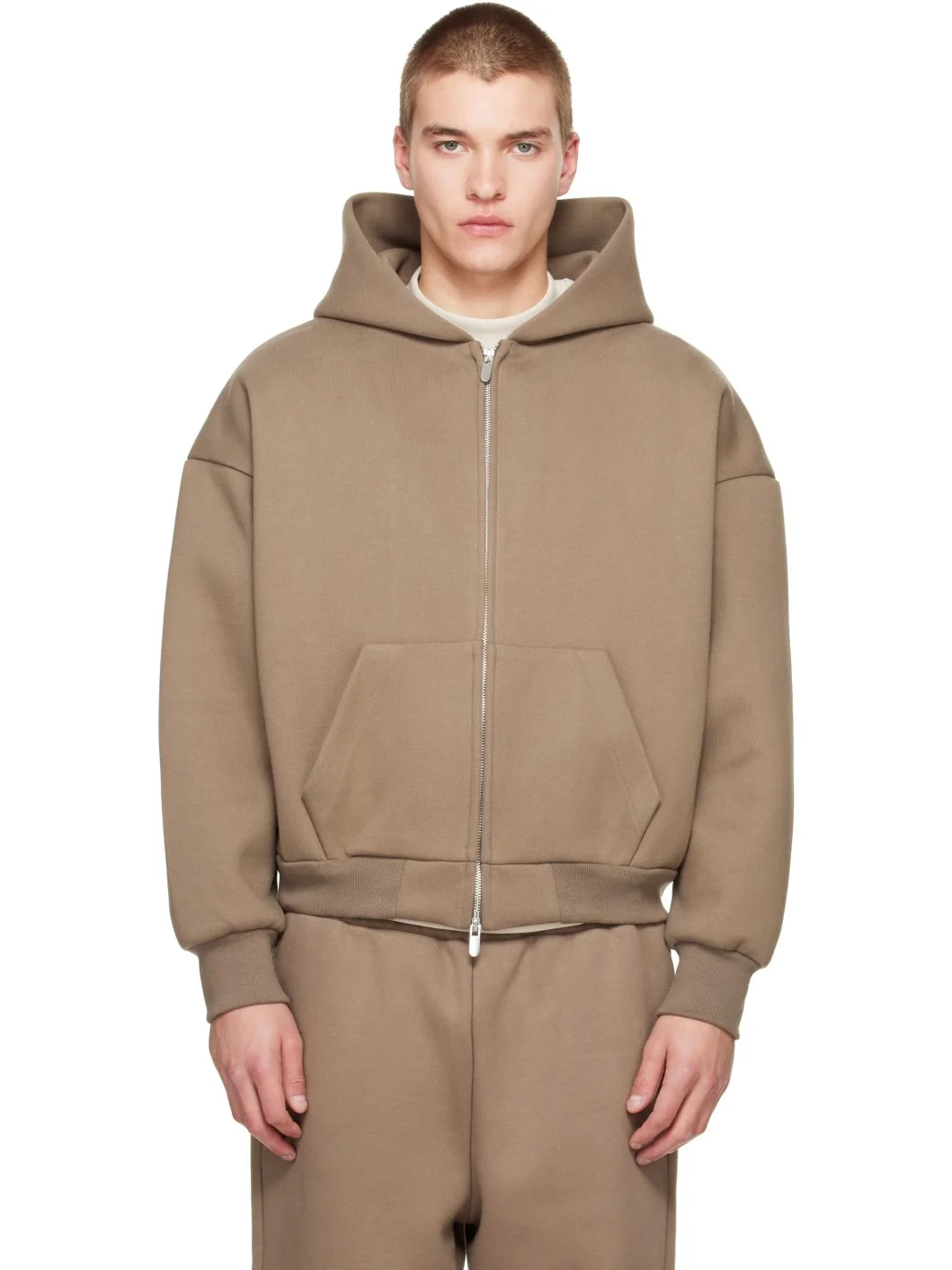 Taupe V2 Zip Hoodie - 1