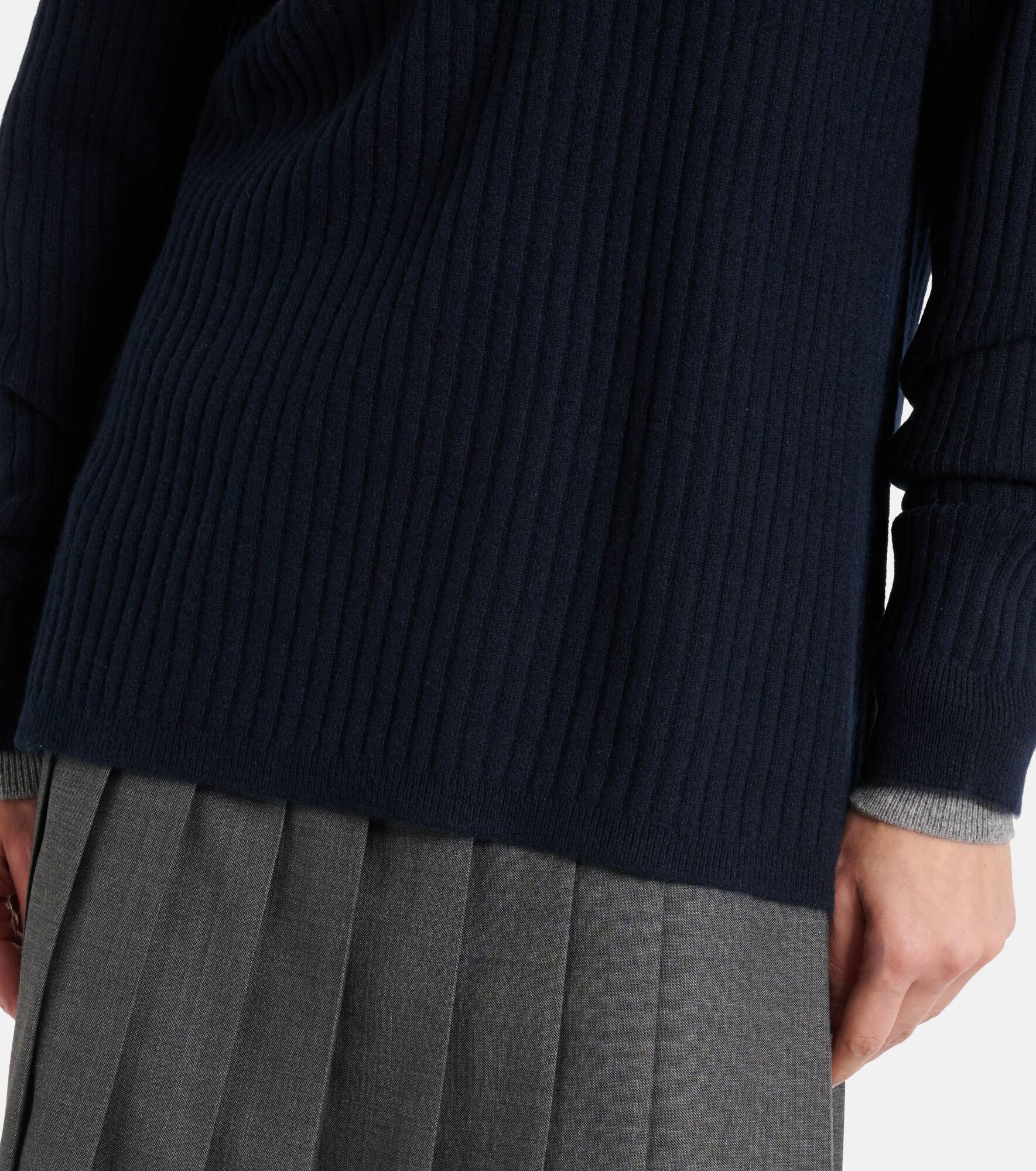 Ribbed-knit cashmere sweater - 5