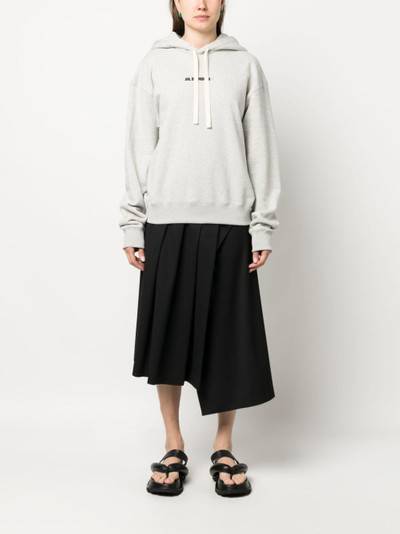 Jil Sander logo-print cotton hoodie outlook