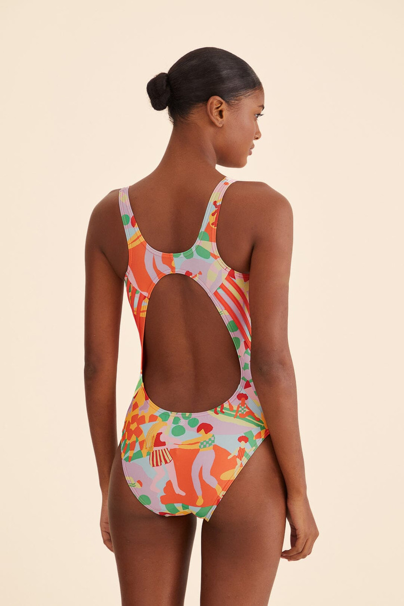Adidas Farm Swimsuit Pearl Citrine 3