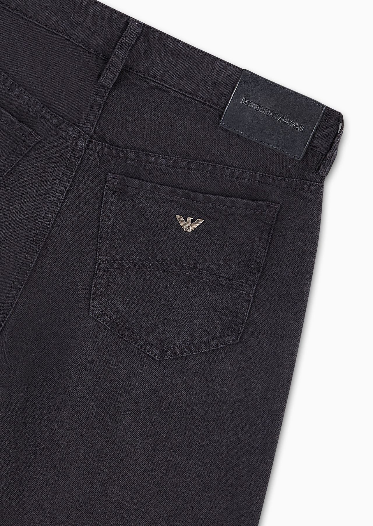 ASV J04 mid-rise straight-leg trousers in garment-dyed denim-effect linen-Lyocell blend - 6