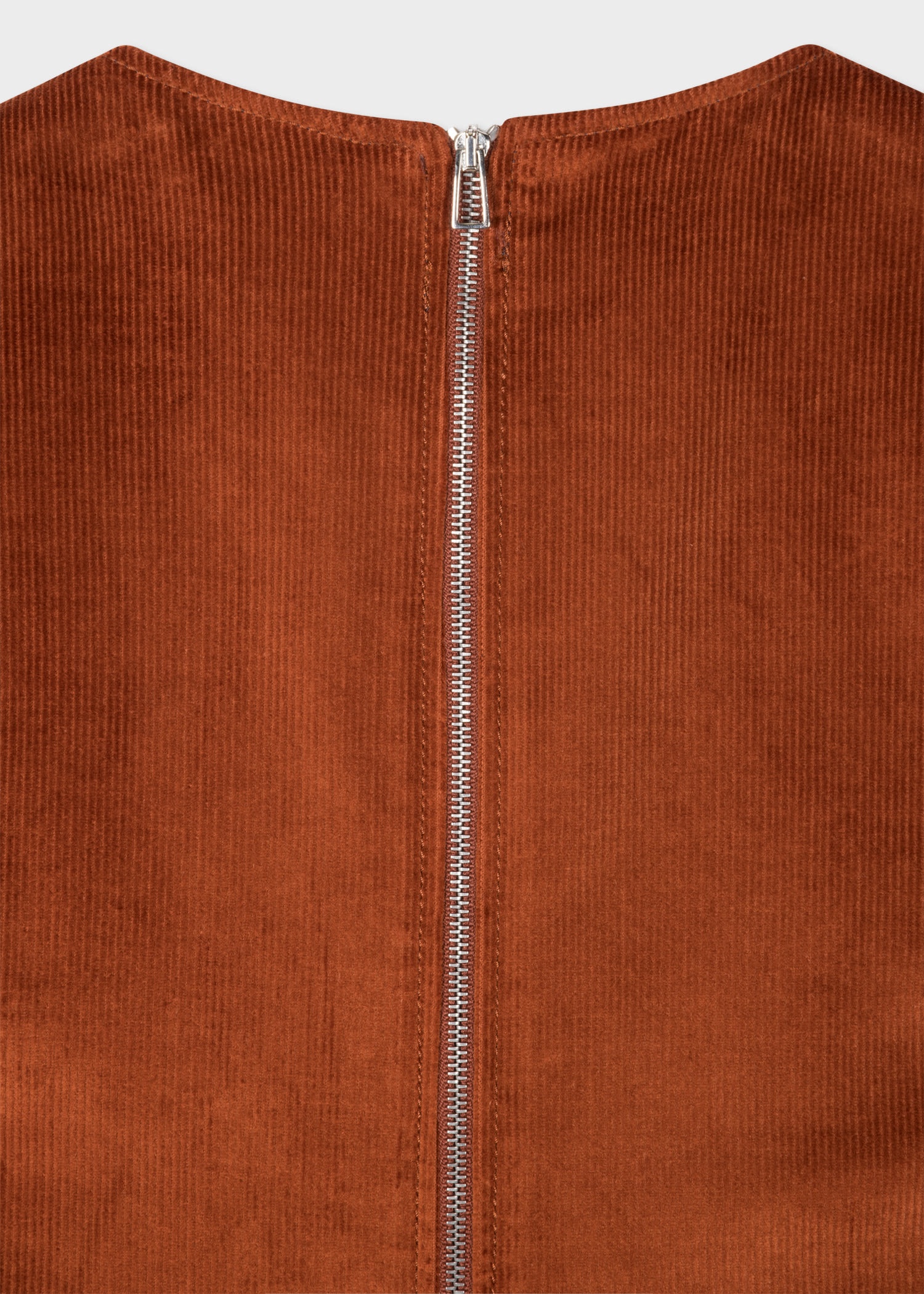 Corduroy V-Neck Dress - 3
