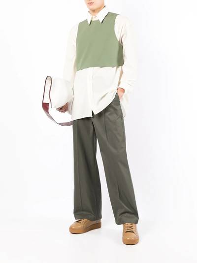 Jil Sander wool cropped bib outlook