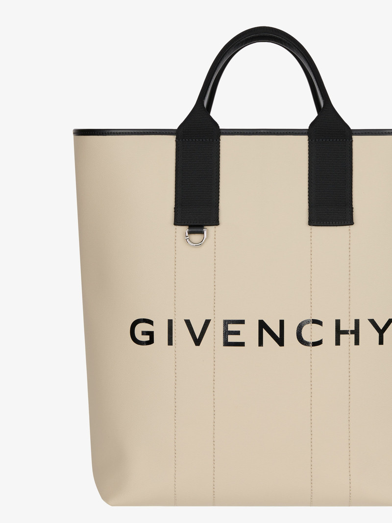 LARGE G-ESSENTIALS TOTE BAG IN COATED CANVAS 6