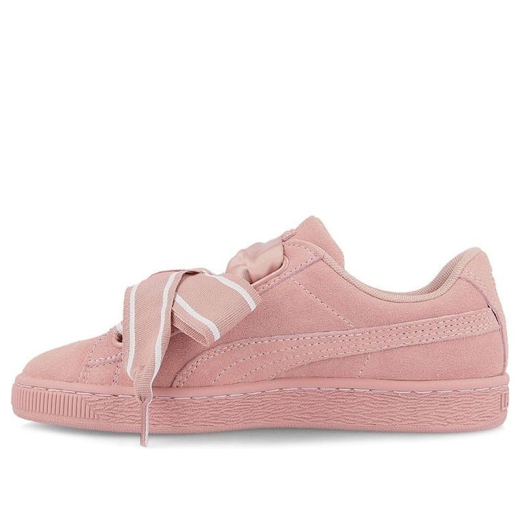 (WMNS) PUMA Suede Heart Satin II Cameo Brown 364084-03 - 1