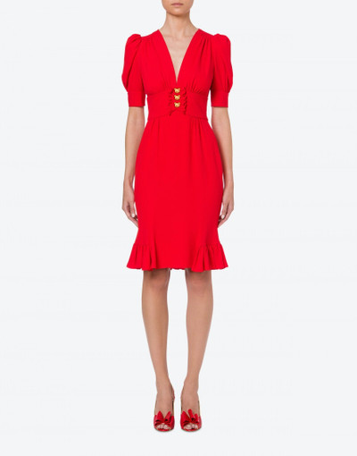 Moschino TEDDY BUTTONS MOROCCAN CREPE DRESS outlook