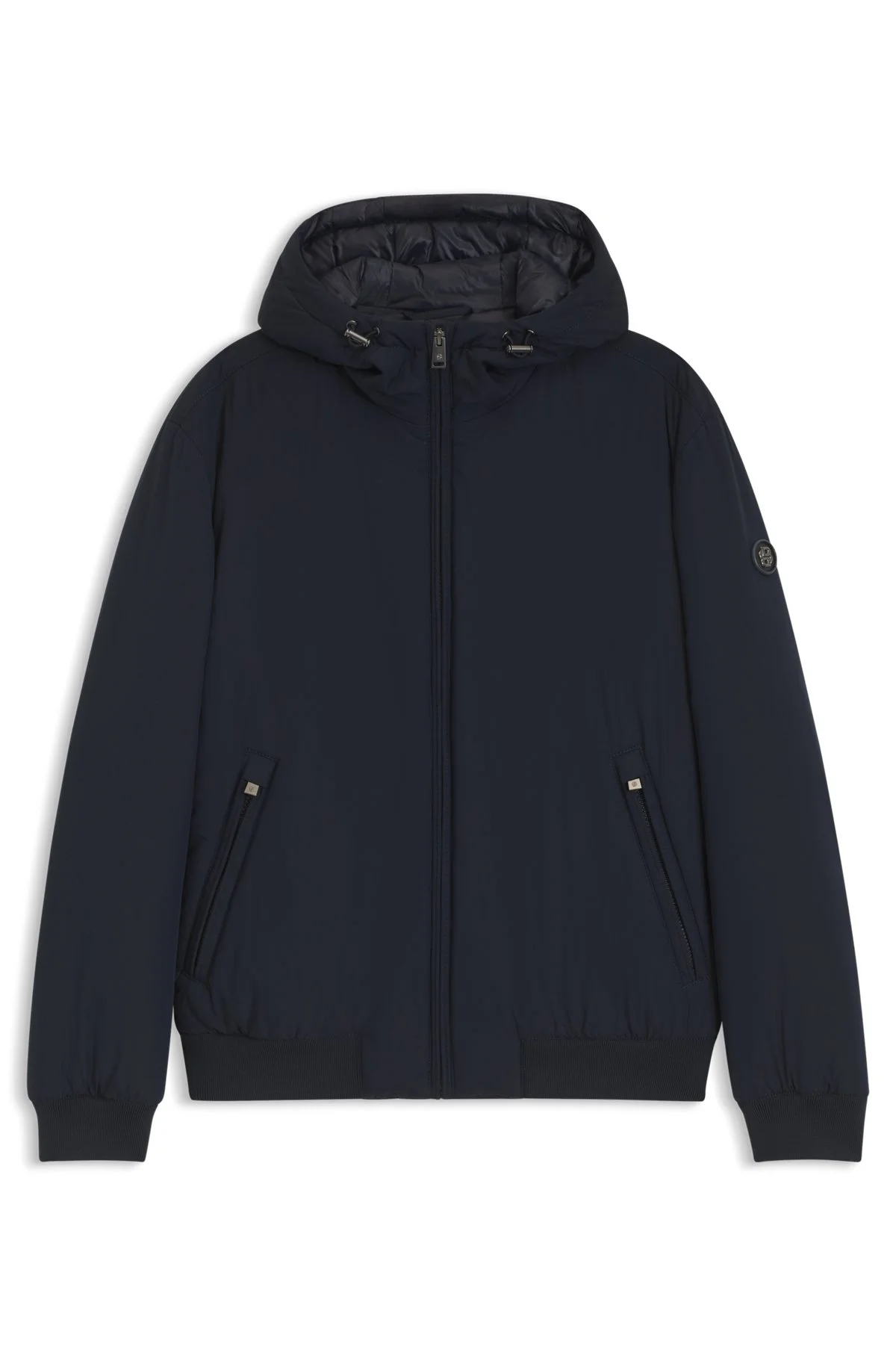 WATER-REPELLENT PADDED JACKET WITH DOUBLE B MONOGRAM - 1