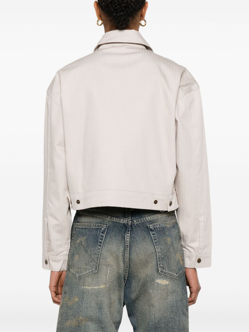 AOP cropped jacket - 4