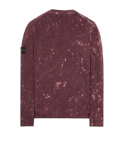 Stone Island 555D9 PURE COTTON KNIT + OFF-DYE OVD TREATMENT_GARMENT DYED  DARK BURGUNDY outlook