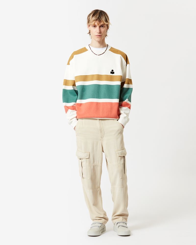 meyoan striped logo sweatshirt - 2