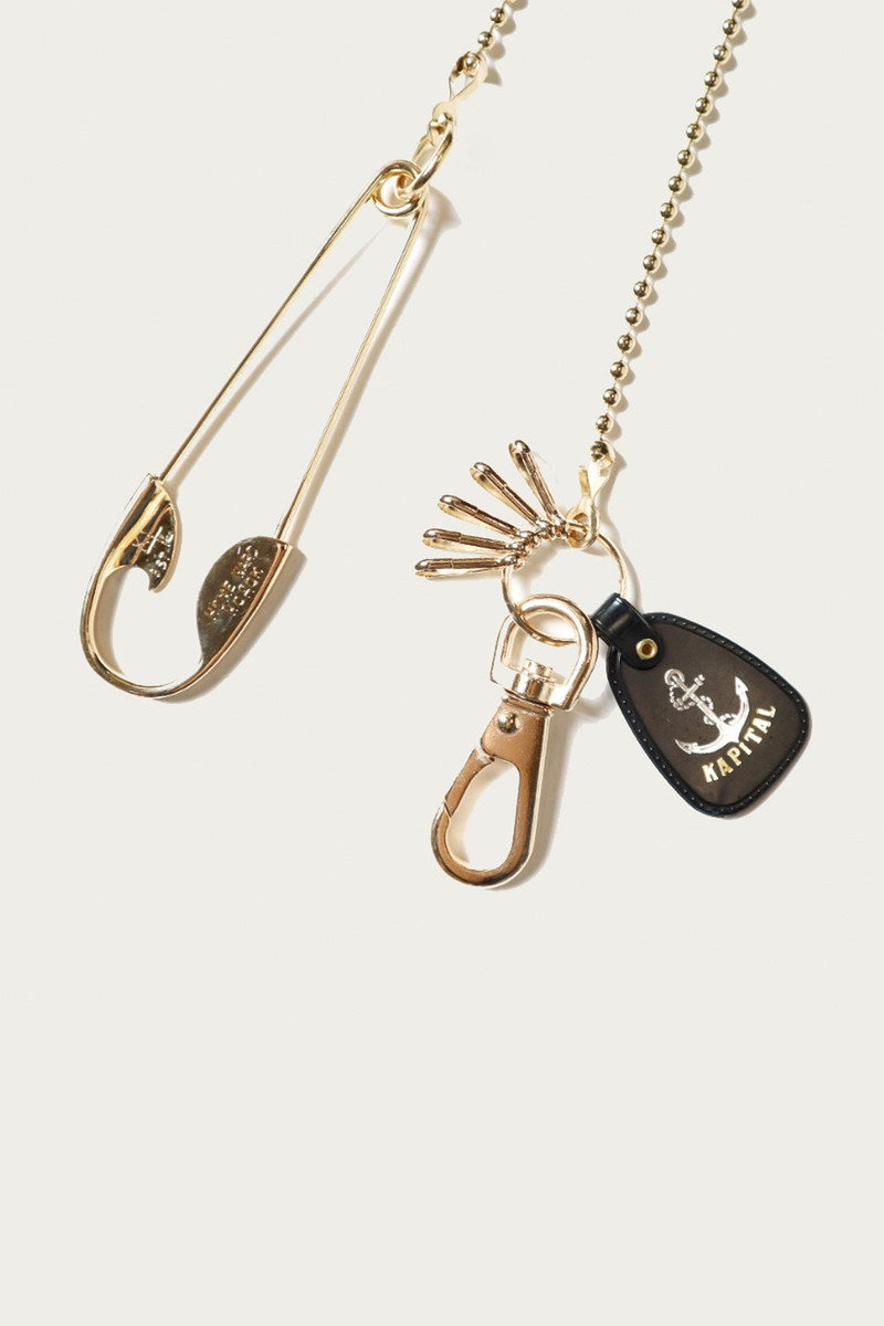 Kapital Brass Anchor Snood Chain - Gold outlook