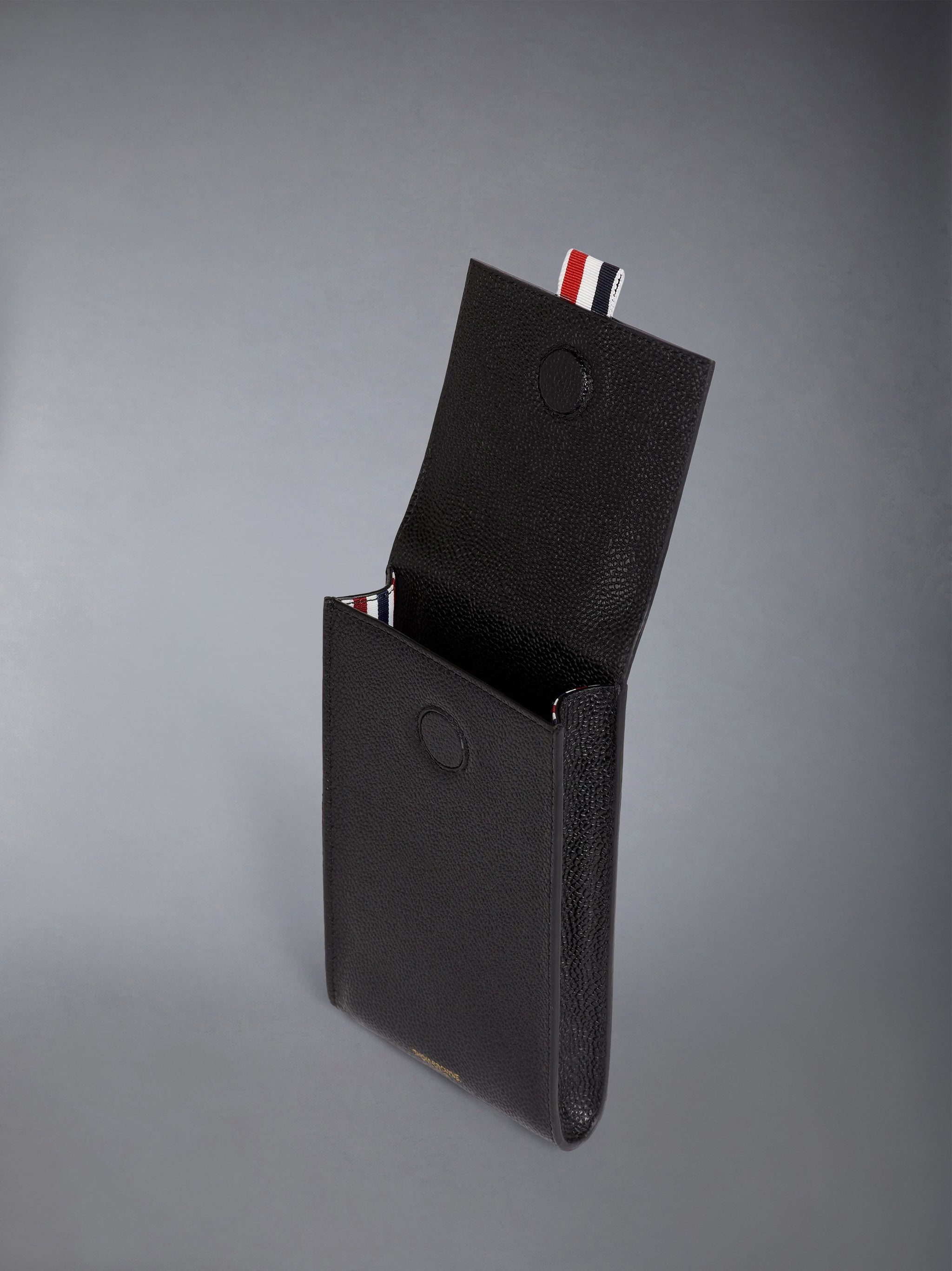 PEBBLE GRAIN FLAP CROSSBODY PHONE HOLDER - 4