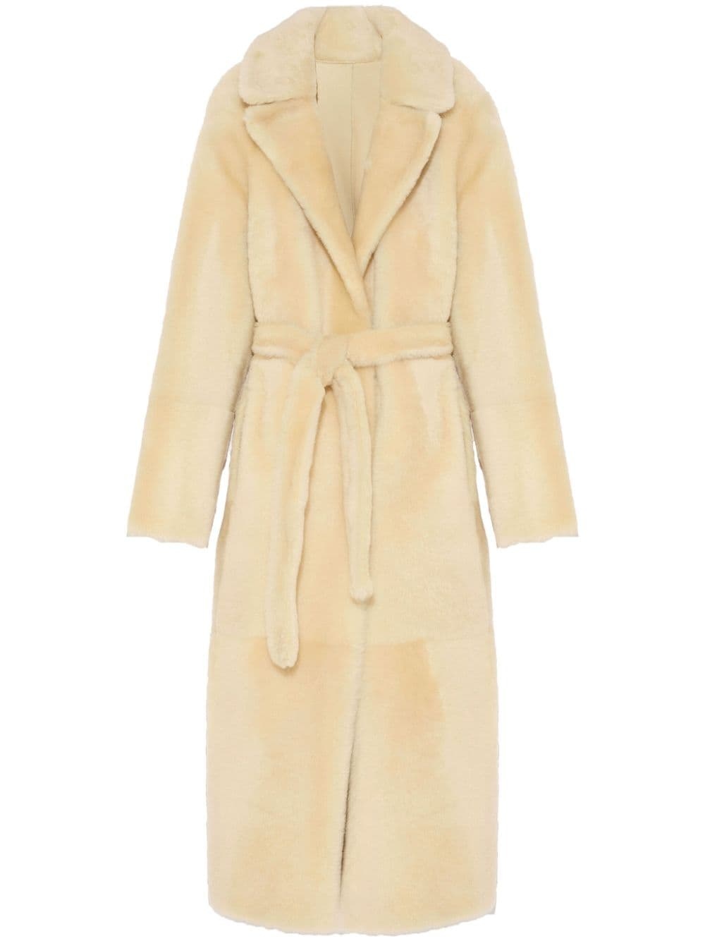 shearling reversible coat - 1