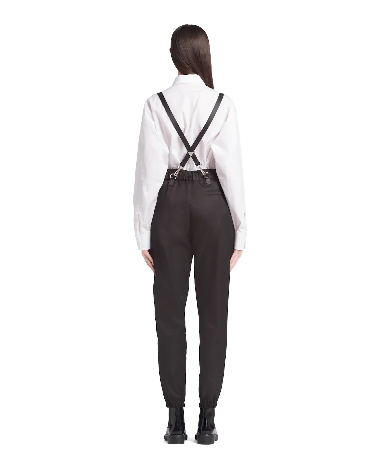 Re-Nylon pants with suspenders and pouch - 4