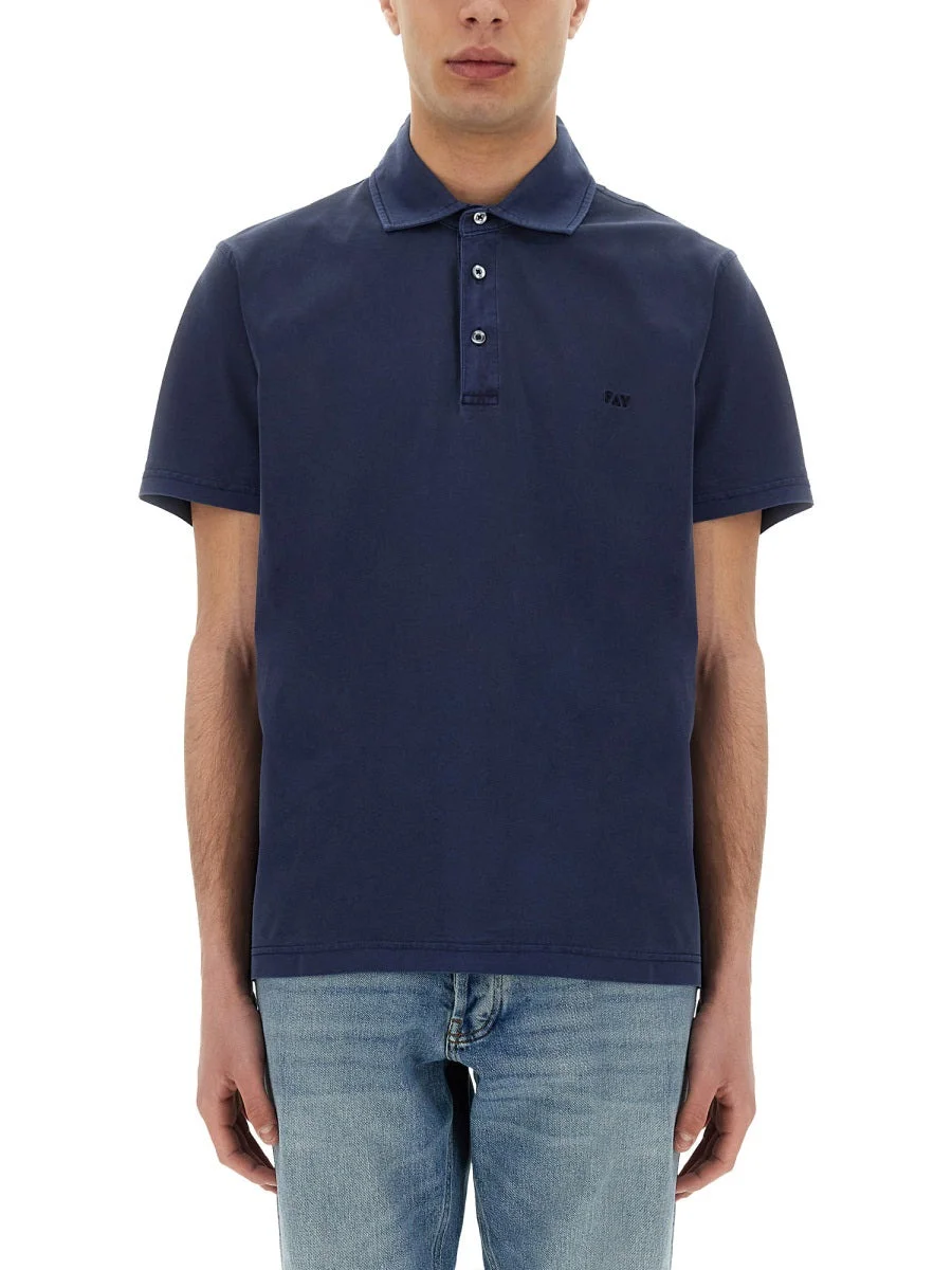 Fay Men Jersey Polo. - 1