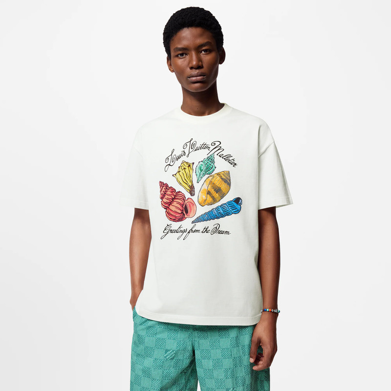 Louis Vuitton Printed Short-Sleeved Cotton T-Shirt outlook